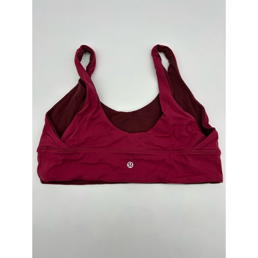 Lululemon Align Reversible Sports Bra Red Women's‎ Size 12 A/B Cup Light Support - Picture 3 of 8